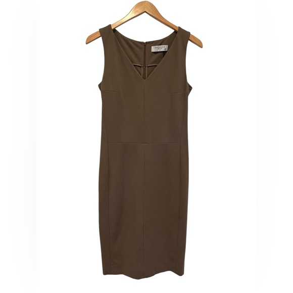 MM. LAFLEUR NWT Olive Green Rachel Sheath Dress Size 12 Bodycon Classic Bodycon - Picture 2 of 12